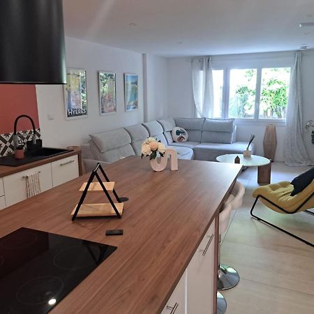 Magnifique Appartement 2 Chambres Avec 50 M2 De Jardin Privatif La Crau Buitenkant foto
